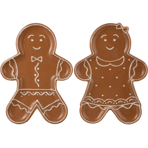 gingerbread cookie serveerbord s/2